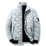 Herrenjacke, Mäntel, Herbst und Winter, lässig, solide, leicht, Parkas, lange Ärmel, Reißverschluss, gepolstert, Herrenparka, bequem, warm, Herrenjacken - flohmarkt-deutschland.shop