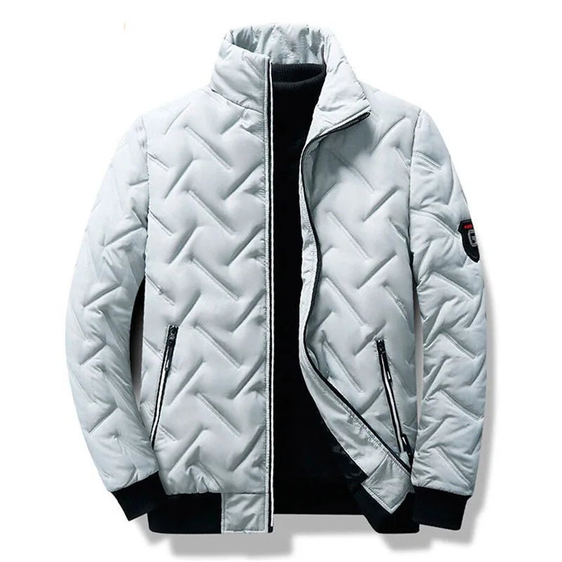 Herrenjacke, Mäntel, Herbst und Winter, lässig, solide, leicht, Parkas, lange Ärmel, Reißverschluss, gepolstert, Herrenparka, bequem, warm, Herrenjacken - flohmarkt-deutschland.shop