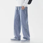 Herrenjeans, große Denim-Jeans für Teenager, Hosen für Herren, Jean, Baggy-Hosen, Herrenmode, Mann, männlich, Streetwear, koreanische Herren - flohmarkt-deutschland.shop