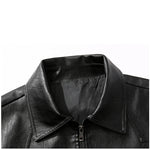 Herrenmantel, Lederjacke, PU-Jacke, schwarz, hellgrün optional, asiatische Größe M-7XL - flohmarkt-deutschland.shop
