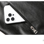 Herrenmantel, Lederjacke, PU-Jacke, schwarz, hellgrün optional, asiatische Größe M-7XL - flohmarkt-deutschland.shop