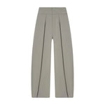 HH Damen Elegante Vintage Plissierte Ballonhose mit Reißverschluss High-Street-Stil Lose Taschen 3-Farben Frühlingshose Mujer - flohmarkt-deutschland.shop