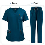 High Quality Medical Clothing for Women Uniform Nurse Lab Coat Unisex Wholesale Tops and Pants Suits Nursing Scrubs Uniforms Set - flohmarkt-deutschland.shop