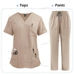 High Quality Medical Clothing for Women Uniform Nurse Lab Coat Unisex Wholesale Tops and Pants Suits Nursing Scrubs Uniforms Set - flohmarkt-deutschland.shop