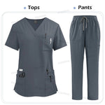 High Quality Medical Clothing for Women Uniform Nurse Lab Coat Unisex Wholesale Tops and Pants Suits Nursing Scrubs Uniforms Set - flohmarkt-deutschland.shop
