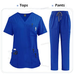 High Quality Medical Clothing for Women Uniform Nurse Lab Coat Unisex Wholesale Tops and Pants Suits Nursing Scrubs Uniforms Set - flohmarkt-deutschland.shop