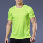 High quality men breathable fast drying running sports fitness breathable comfortable short sleeve T-shirt casual light Gym Tops - flohmarkt-deutschland.shop