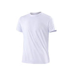 High quality men breathable fast drying running sports fitness breathable comfortable short sleeve T-shirt casual light Gym Tops - flohmarkt-deutschland.shop