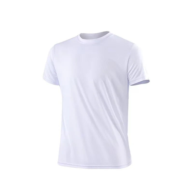 High quality men breathable fast drying running sports fitness breathable comfortable short sleeve T-shirt casual light Gym Tops - flohmarkt-deutschland.shop
