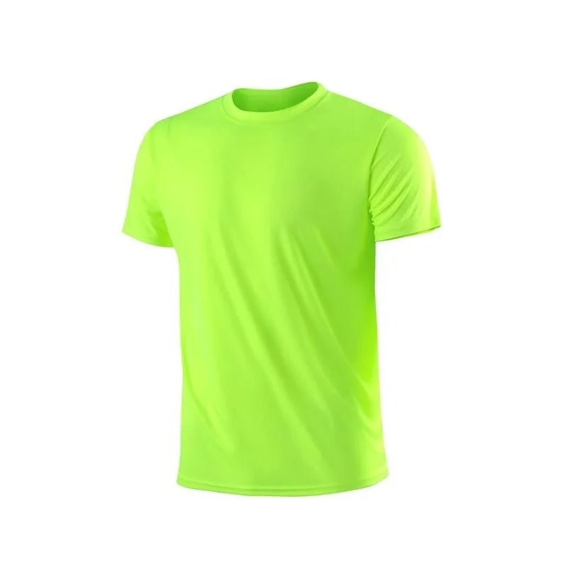 High quality men breathable fast drying running sports fitness breathable comfortable short sleeve T-shirt casual light Gym Tops - flohmarkt-deutschland.shop