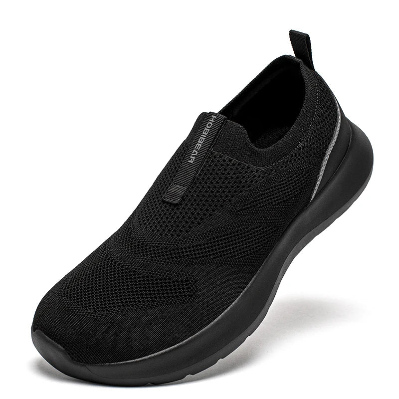 HOBIBEAR Unisex-Laufschuhe, breite Zehen, bequeme, rutschfeste Turnschuhe, atmungsaktive Mesh-Slip-On-Wanderschuhe - flohmarkt-deutschland.shop