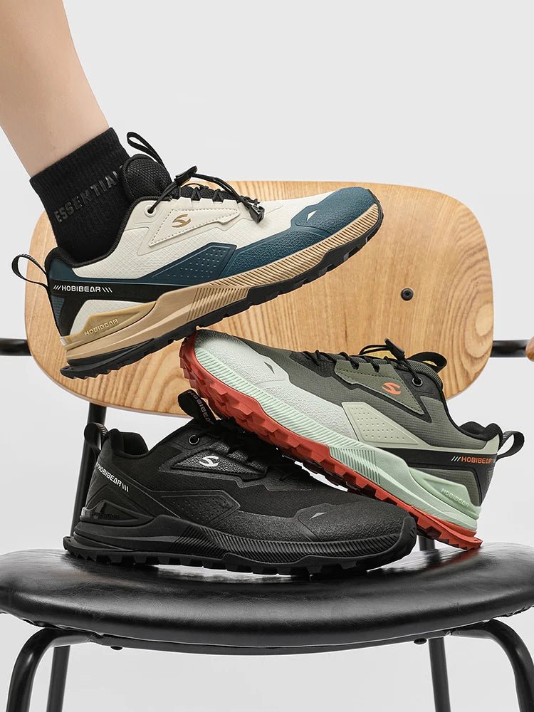 HOBIBEAR Wanderschuhe für Herren und Damen, elastisches Band, rutschfeste Turnschuhe, bequeme Outdoor-Reise-Laufschuhe - flohmarkt-deutschland.shop