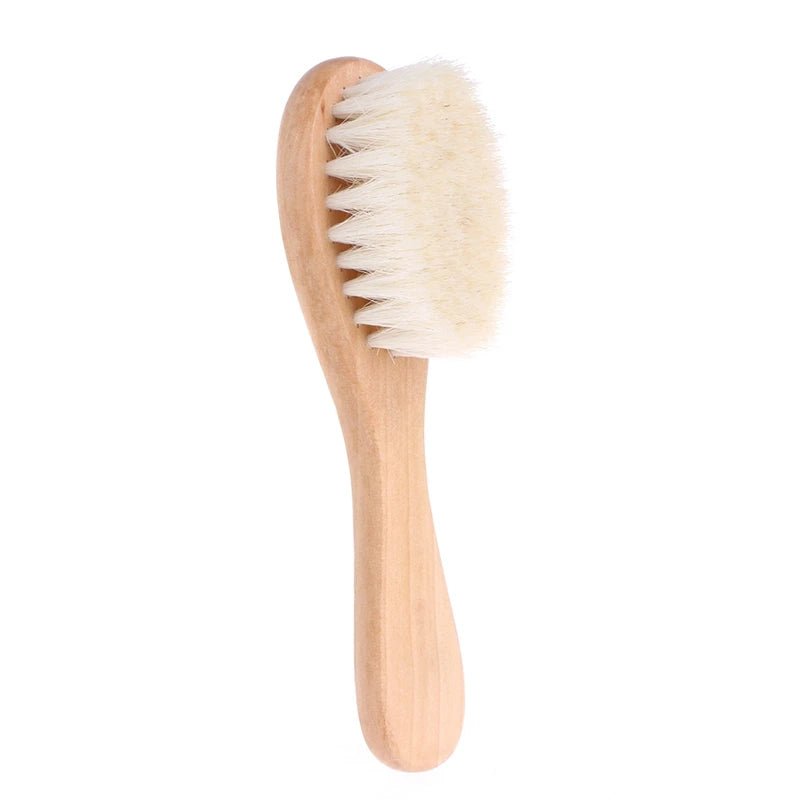 Holzgriff Pinsel Baby Haarbürste Neugeborenen Haarbürste Infant Kamm Kopf-massagegerät - flohmarkt-deutschland.shop