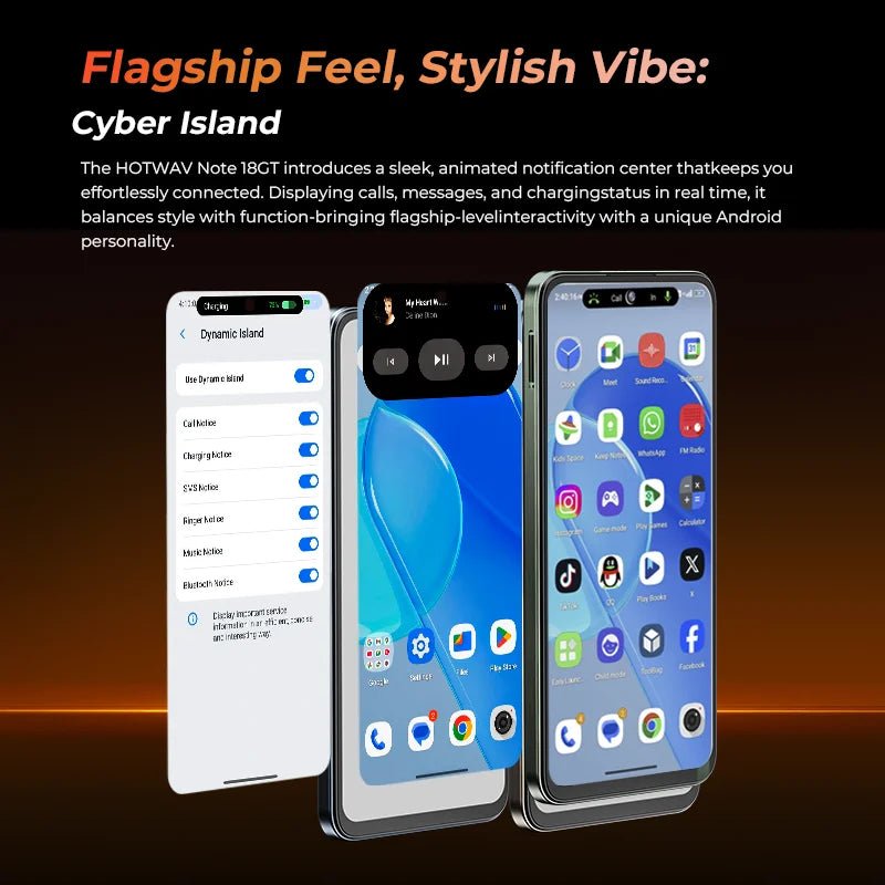 HOTWAV Note 18 GT Smartphone 7,2" 120Hz 8GB 256GB 6200mAh - flohmarkt-deutschland.shop