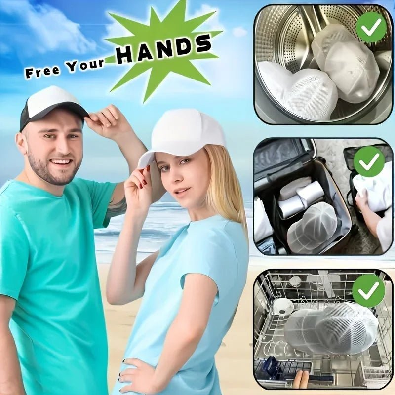 HutCare Hut Reinigungs Käfig Waschmaschinen Schutz Mit Mesh Beutel Für Empfindliche Hüte - Schonende Maschinenwäsche - flohmarkt-deutschland.shop
