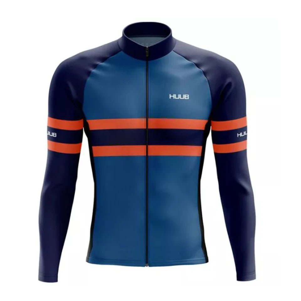 HUUB Team Autumn Cycling Jersey Men Long Sleeves Peo Cycling Clothing MTB Maillot Ropa Ciclismo Bike Sports Uniform - flohmarkt-deutschland.shop