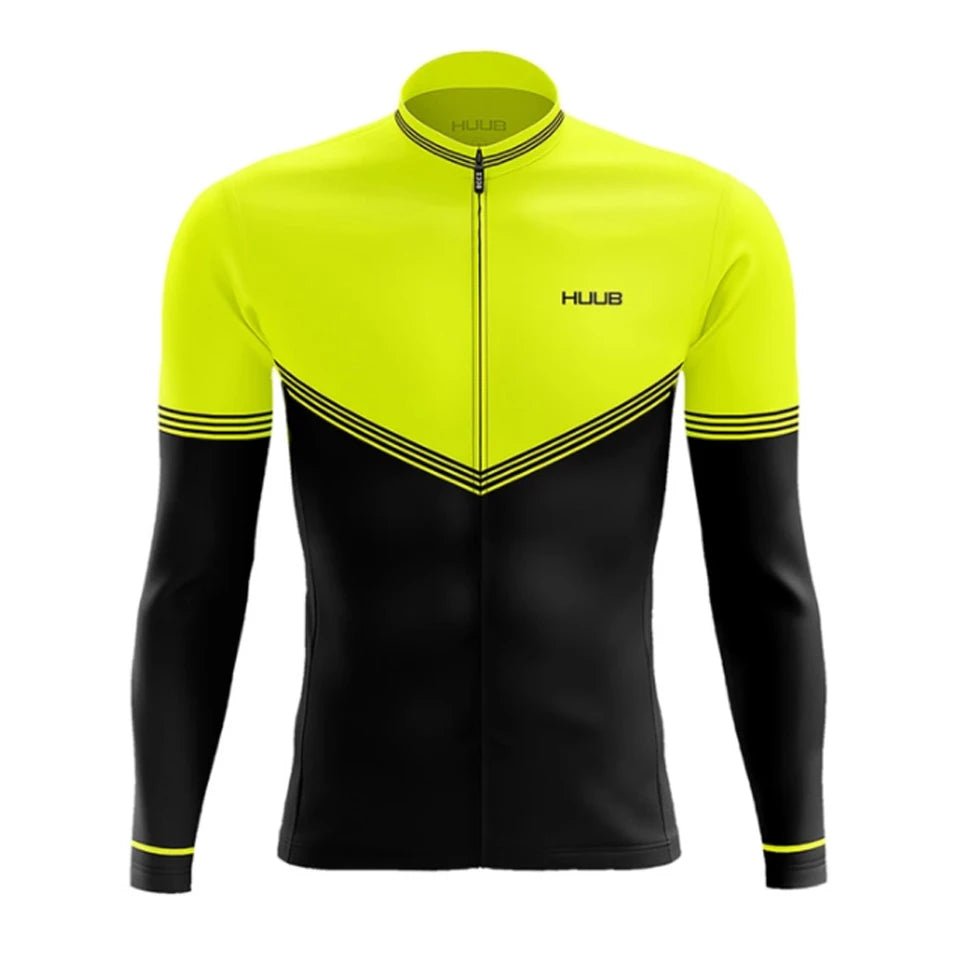 HUUB Team Autumn Cycling Jersey Men Long Sleeves Peo Cycling Clothing MTB Maillot Ropa Ciclismo Bike Sports Uniform - flohmarkt-deutschland.shop