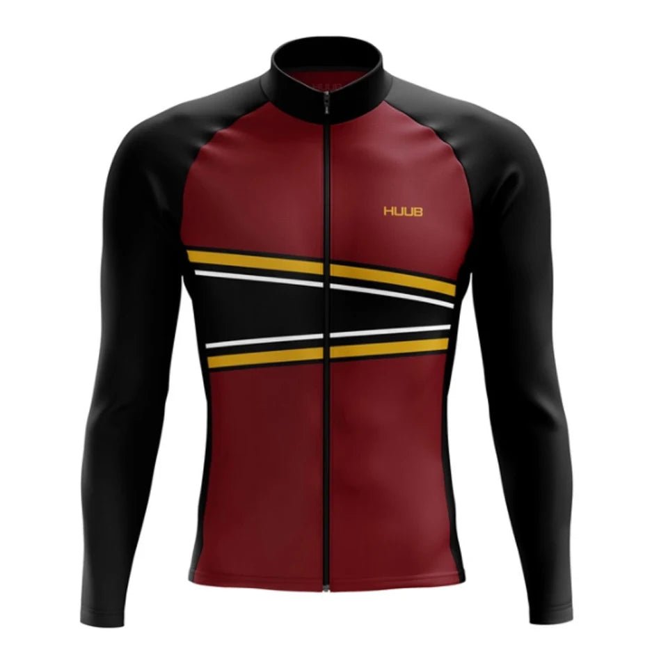 HUUB Team Autumn Cycling Jersey Men Long Sleeves Peo Cycling Clothing MTB Maillot Ropa Ciclismo Bike Sports Uniform - flohmarkt-deutschland.shop