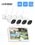 H.VIEW WLAN CCTV Set 5MP NVR mit Monitor - flohmarkt-deutschland.shop