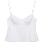 HXAO Gestreiftes Slip-Top für Damen, Sommer, 2022, sexy Crop-Korsett, Tanktops und Camis, ärmelloses, rückenfreies Top für Damen, modisches, lässiges Leibchen - flohmarkt-deutschland.shop