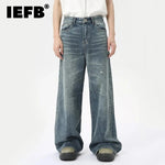 IEFB Amerikanischen Stil männer Denim Hosen Waschen Mode Lose männer Gerade Hosen Beiläufige Breite Bein Jeans Neue Sommer 2024 9C6303 - flohmarkt-deutschland.shop