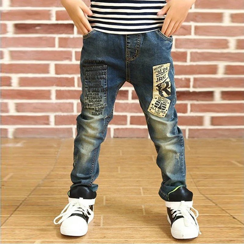 IENENS Boy Girls Trousers Skinny Jeans Elastic Waist Pants 4-13 Years Kids Boys Denim Clothing Clothes Sports Bottoms - flohmarkt-deutschland.shop