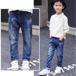 IENENS Boy Girls Trousers Skinny Jeans Elastic Waist Pants 4-13 Years Kids Boys Denim Clothing Clothes Sports Bottoms - flohmarkt-deutschland.shop