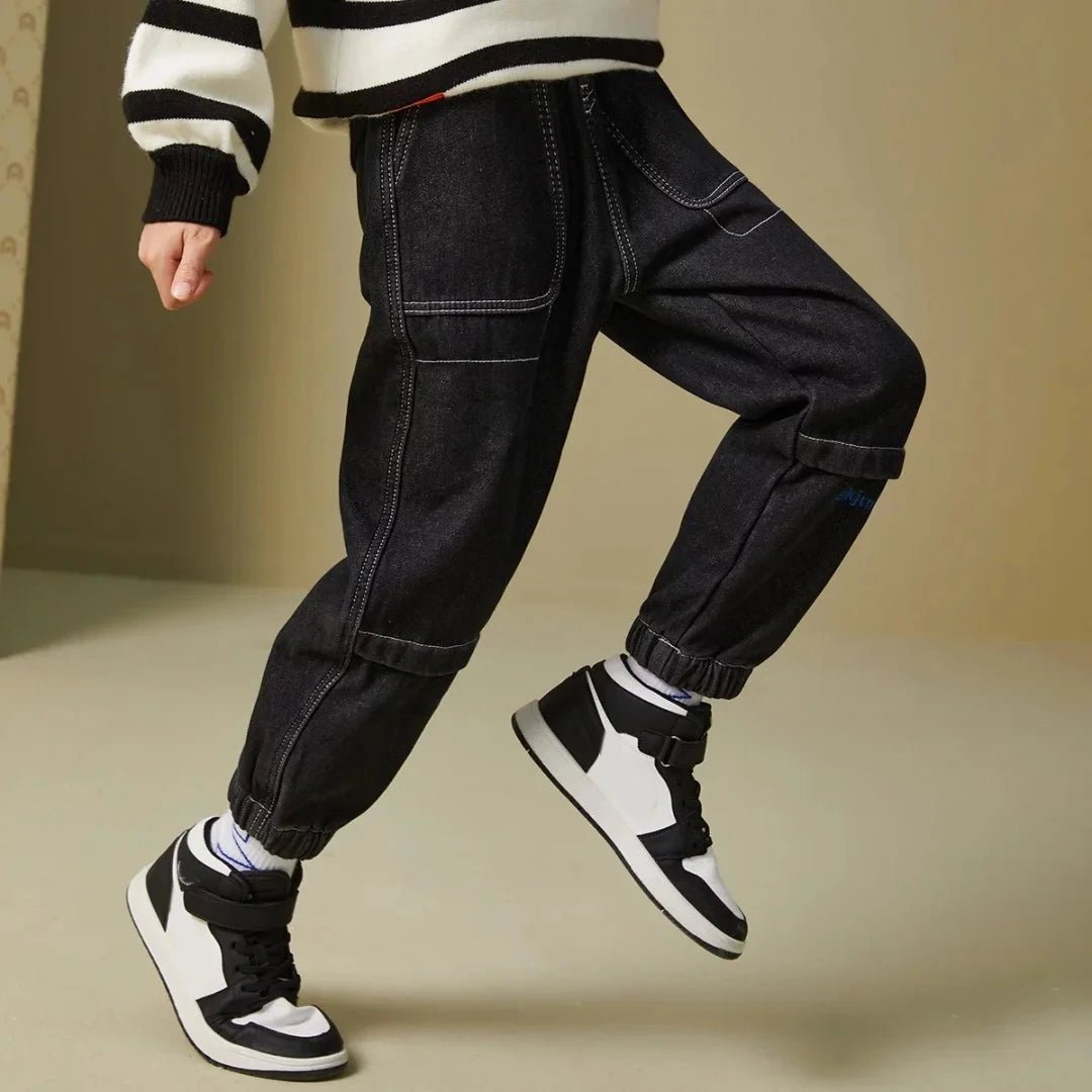 IENENS Boy Girls Trousers Skinny Jeans Elastic Waist Pants 4-13 Years Kids Boys Denim Clothing Clothes Sports Bottoms - flohmarkt-deutschland.shop