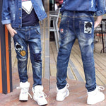 IENENS Boy Girls Trousers Skinny Jeans Elastic Waist Pants 4-13 Years Kids Boys Denim Clothing Clothes Sports Bottoms - flohmarkt-deutschland.shop