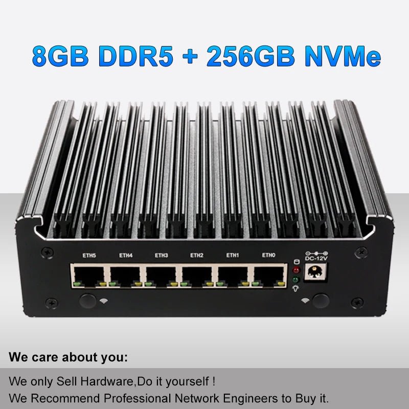 Intel Pentium Mini-PC Soft Router – 6x LAN, lüfterlos, pfSense - flohmarkt-deutschland.shop