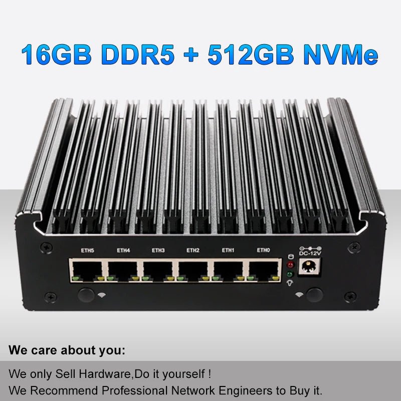 Intel Pentium Mini-PC Soft Router – 6x LAN, lüfterlos, pfSense - flohmarkt-deutschland.shop