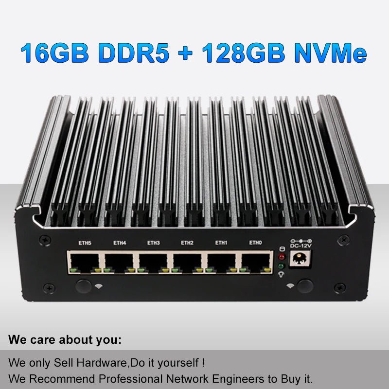Intel Pentium Mini-PC Soft Router – 6x LAN, lüfterlos, pfSense - flohmarkt-deutschland.shop