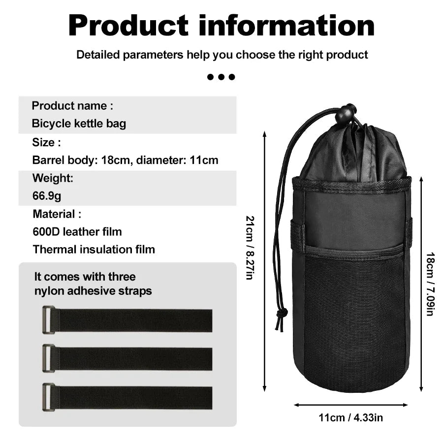 Isolierte Wasserflasche Für Fahrrad Lenker Lenkertasche Faltbare Tragetasche - flohmarkt-deutschland.shop