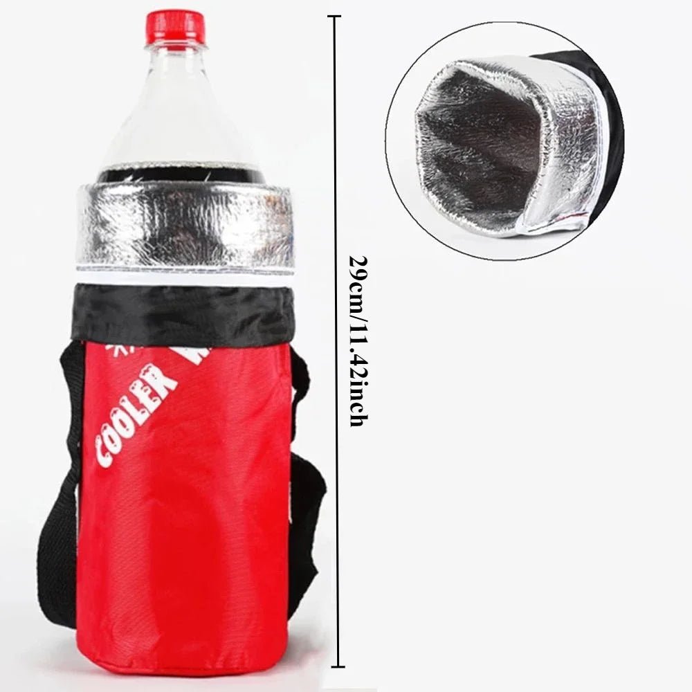 Isolierte Wasserflaschentasche mit Kordelzug – Outdoor & Camping - flohmarkt-deutschland.shop