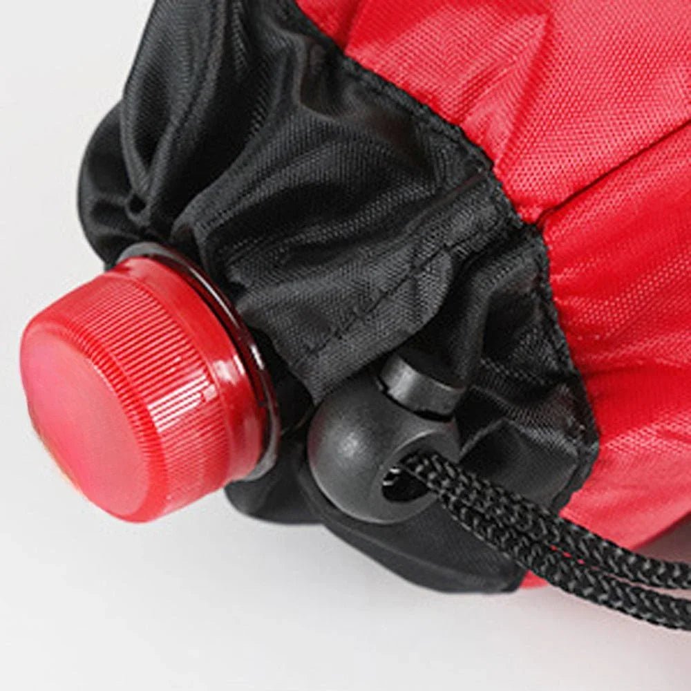 Isolierte Wasserflaschentasche mit Kordelzug – Outdoor & Camping - flohmarkt-deutschland.shop