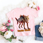 Italienische Brainrot Tiere Kinder Tung Tung Sahur Kurzarm Tops für Kinder Lustige Meme T-Shirt Sommerkleidung - flohmarkt-deutschland.shop