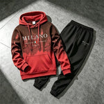 Italy Fashion Sportswear 2pcs Set Male Daily Casual Sports Hooded Jogger Suit 2026 New Arrival Men's Tracksuit Hoodie&sweatpants - flohmarkt-deutschland.shop