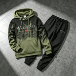 Italy Fashion Sportswear 2pcs Set Male Daily Casual Sports Hooded Jogger Suit 2026 New Arrival Men's Tracksuit Hoodie&sweatpants - flohmarkt-deutschland.shop