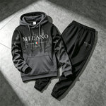 Italy Fashion Sportswear 2pcs Set Male Daily Casual Sports Hooded Jogger Suit 2026 New Arrival Men's Tracksuit Hoodie&sweatpants - flohmarkt-deutschland.shop