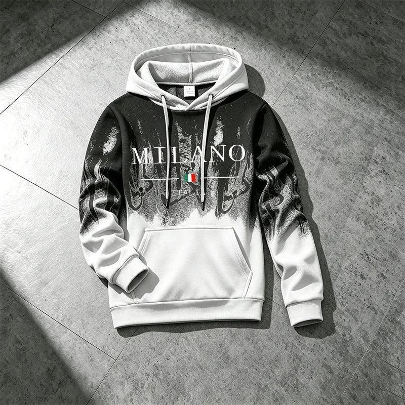 Italy Fashion Sportswear 2pcs Set Male Daily Casual Sports Hooded Jogger Suit 2026 New Arrival Men's Tracksuit Hoodie&sweatpants - flohmarkt-deutschland.shop