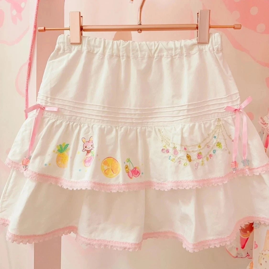 Japanische Kawaii Crop Tops Cartoon Print Harajuku Lolita Kurzarm T-shirts Frauen Y2k Ästhetische Dünne T Vintage Fee Grunge - flohmarkt-deutschland.shop