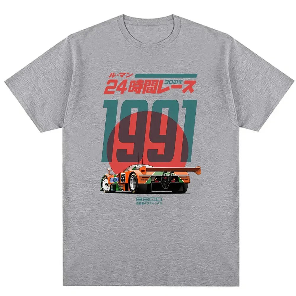 Japanisches 787B Jubiläum 30. Le Mans Retro Lustige Kunst Zeichnung Gamer Anime Kult Meme Film Musik Geschenk Baumwolle T-Shirt Lustiges T-Shirt - flohmarkt-deutschland.shop