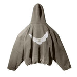 Kanye West Kapuzenpullover für Herren und Damen, 1:1, hochwertiger Taubenmuster, Staffel 6, übergroße Kapuze - flohmarkt-deutschland.shop