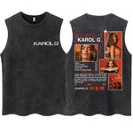 KAROL G Tropicoqueta Tank Top – Unisex, Oversize, 100% Baumwolle - flohmarkt-deutschland.shop