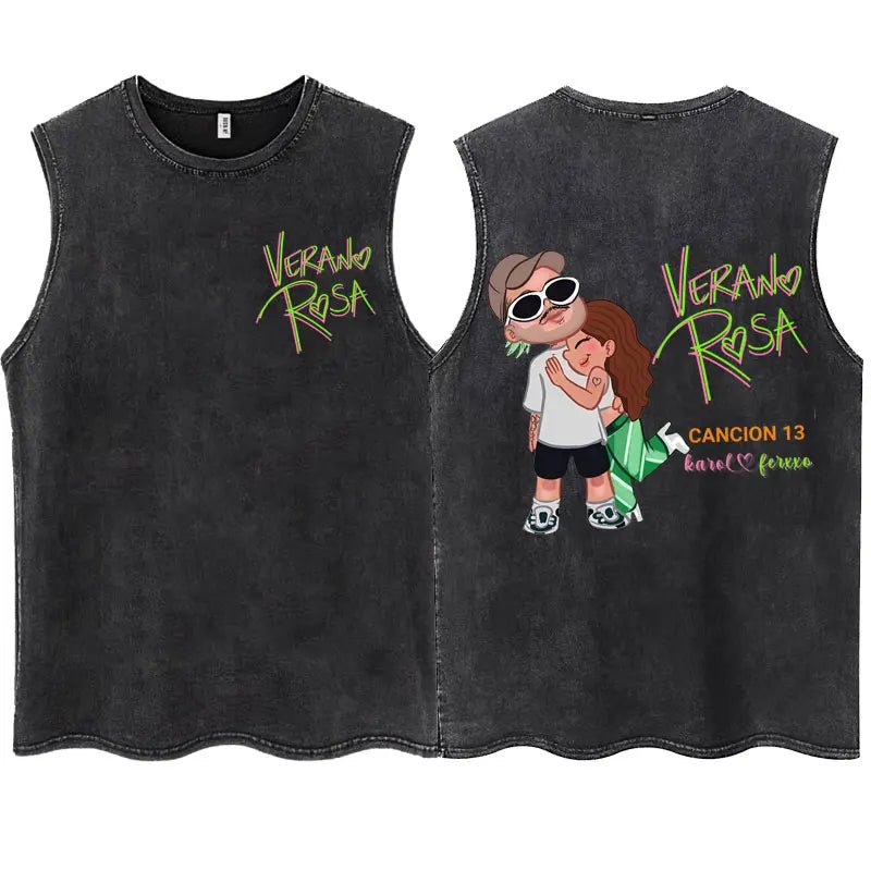 KAROL G Tropicoqueta Tank Top – Unisex, Oversize, 100% Baumwolle - flohmarkt-deutschland.shop