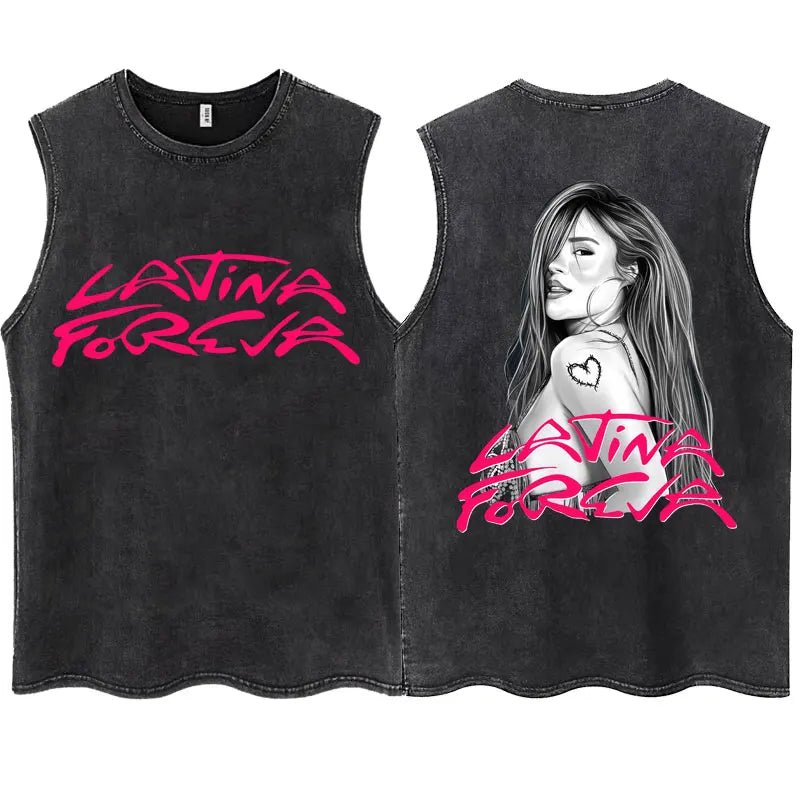 KAROL G Tropicoqueta Tank Top – Unisex, Oversize, 100% Baumwolle - flohmarkt-deutschland.shop