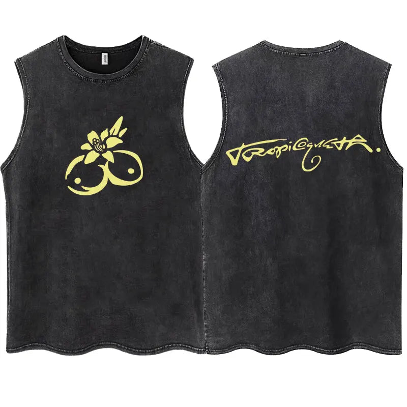 KAROL G Tropicoqueta Tank Top – Unisex, Oversize, 100% Baumwolle - flohmarkt-deutschland.shop