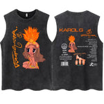 KAROL G Tropicoqueta Tank Top – Unisex, Oversize, 100% Baumwolle - flohmarkt-deutschland.shop