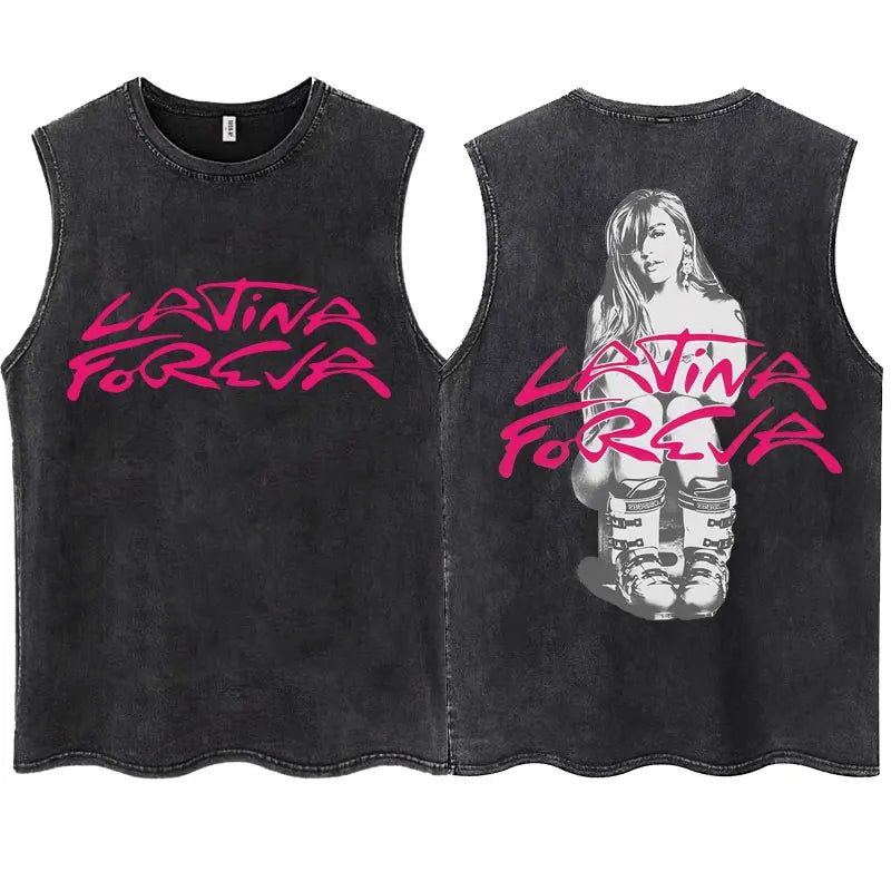 KAROL G Tropicoqueta Tank Top – Unisex, Oversize, 100% Baumwolle - flohmarkt-deutschland.shop