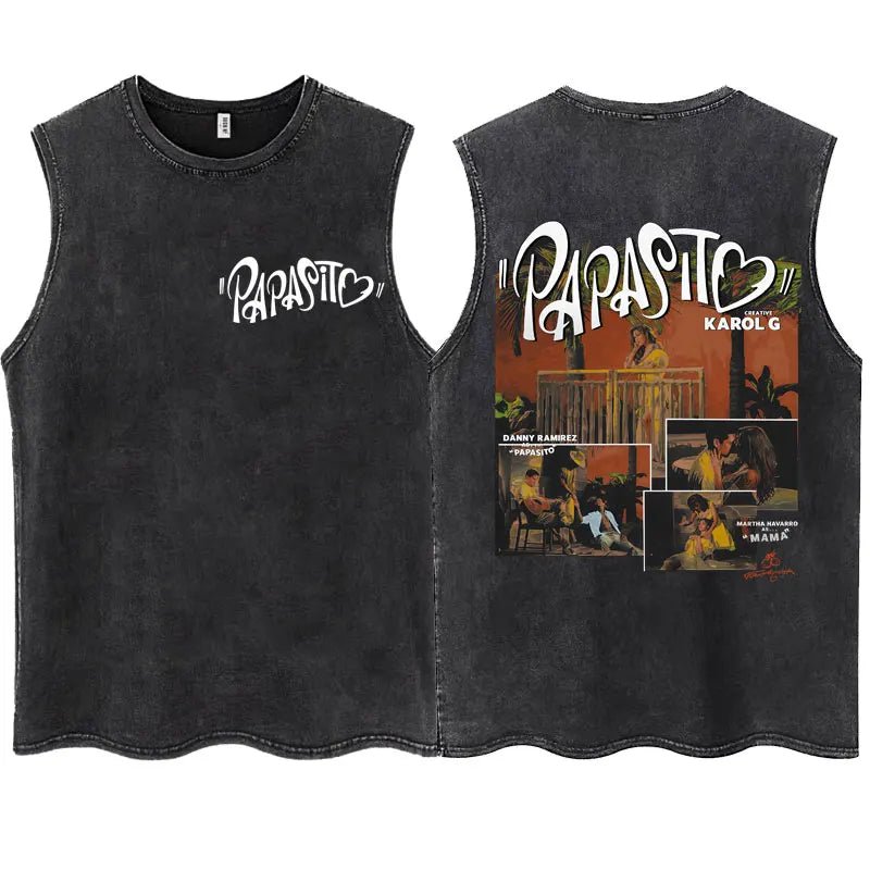 KAROL G Tropicoqueta Tank Top – Unisex, Oversize, 100% Baumwolle - flohmarkt-deutschland.shop